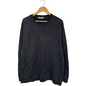 McQ by Alexander McQueen Swallow Swarm Embroidered Sweatshirt size 2XL